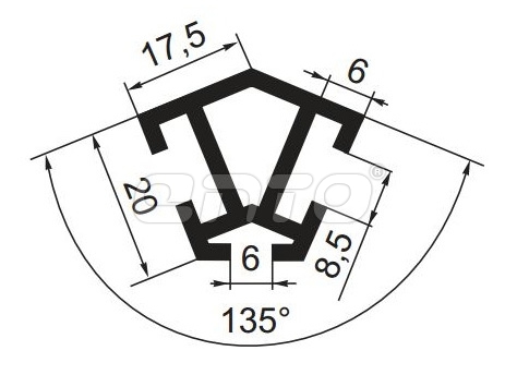 А13 (стойка 135 град.)