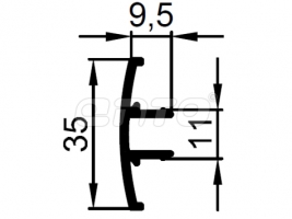 Т123 (крышка радиусная)